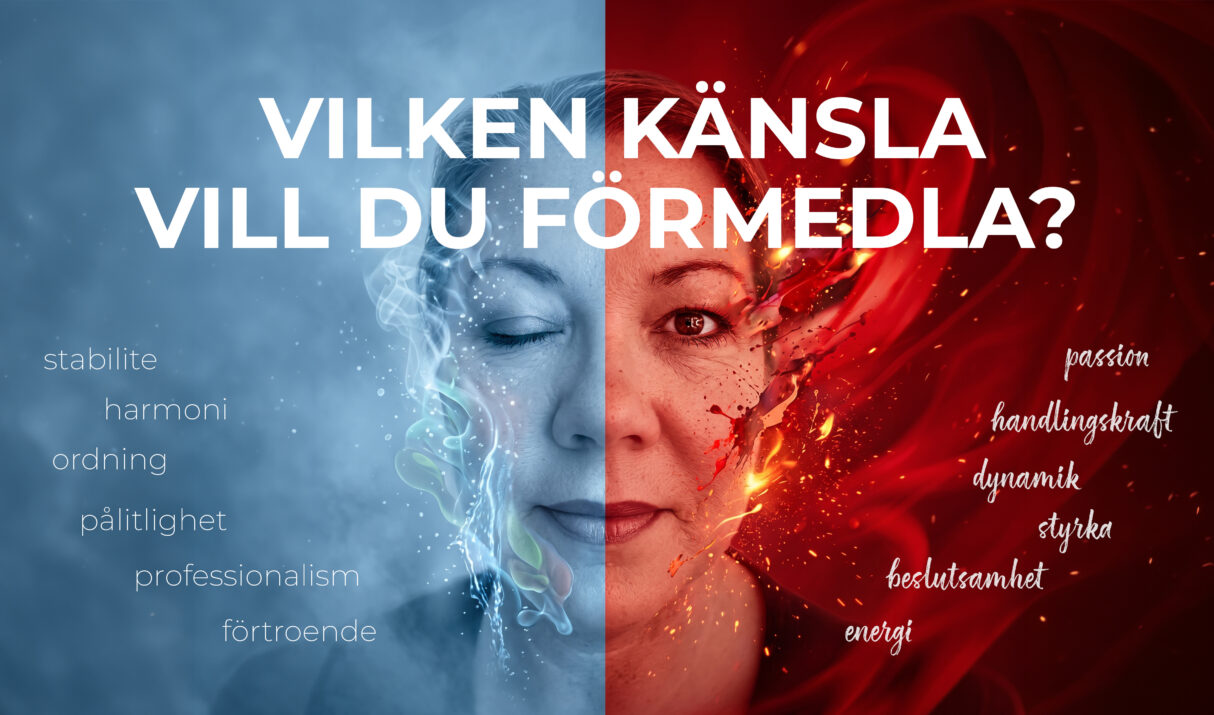 Färgen kommer först. Budskapet efteråt.